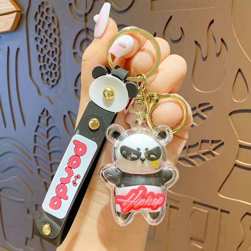 Lightning Red Panda Cartoon Pendant Doll Keychain Bag Couple Small Gift Keychain Pendant