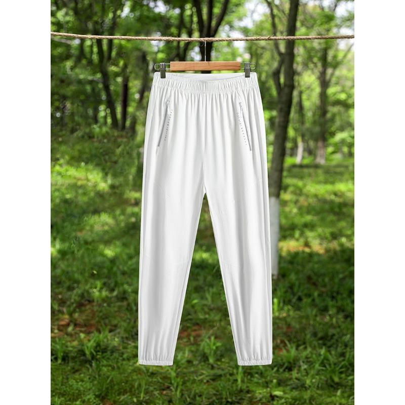 Letní venkovní tenké běžecké kalhoty pánské nové tkané rychleschnoucí kalhoty dámské se stahováním u kotníků velká velikost turistické kalhoty