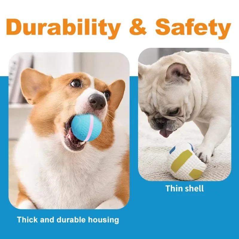 Smart Moving Pet Ball Rechargeable Interactive Dog Ball Electric Toy Bouncing Rolling Chew Training Ball Magic Ball for Pets