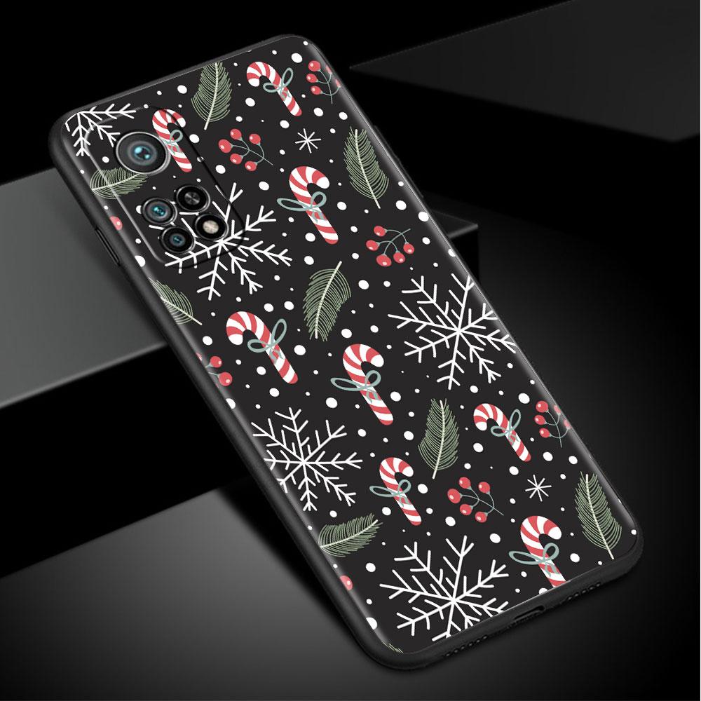 Cartoon Weihnachtsmann Elch Coole Hülle für Xiaomi Mi Poco X3 NFC M4 M3 Pro F3 GT F1 11 Lite Note 10 11T 10T 9T Rückseite Weiche Telefonabdeckung