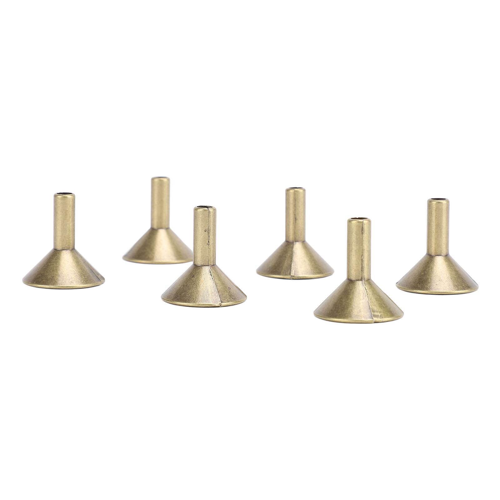 

100pcs Funnel Shape Incense Cone Tray Alloy Incense Stick Rack Metal Cone Holder for Teahouse Living Room