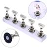 1Set False Nail Tips Practice Trainning Display Stand Holder Base Alloy Crystal Nail Art Polish Display Manicure Tools