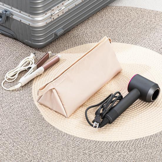Yousheng  Hair Dryer Storage Bag Large Capacity Zipper Closure Travel Portable Storage Bag Hair Curler Organizer