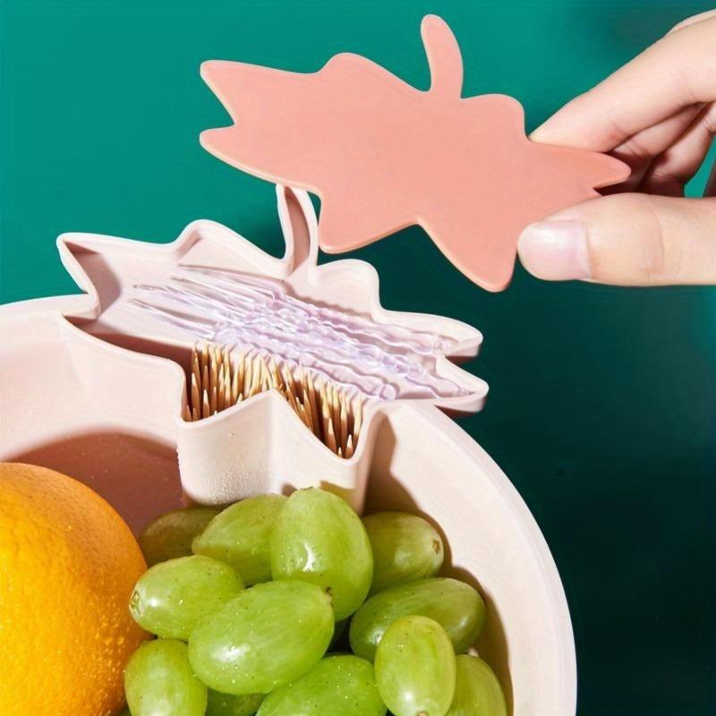 Household Water Fruit Basket Double Layer Strawberry Shaped Drainage Basket Storage Basket Kitchen Cleaning Tools