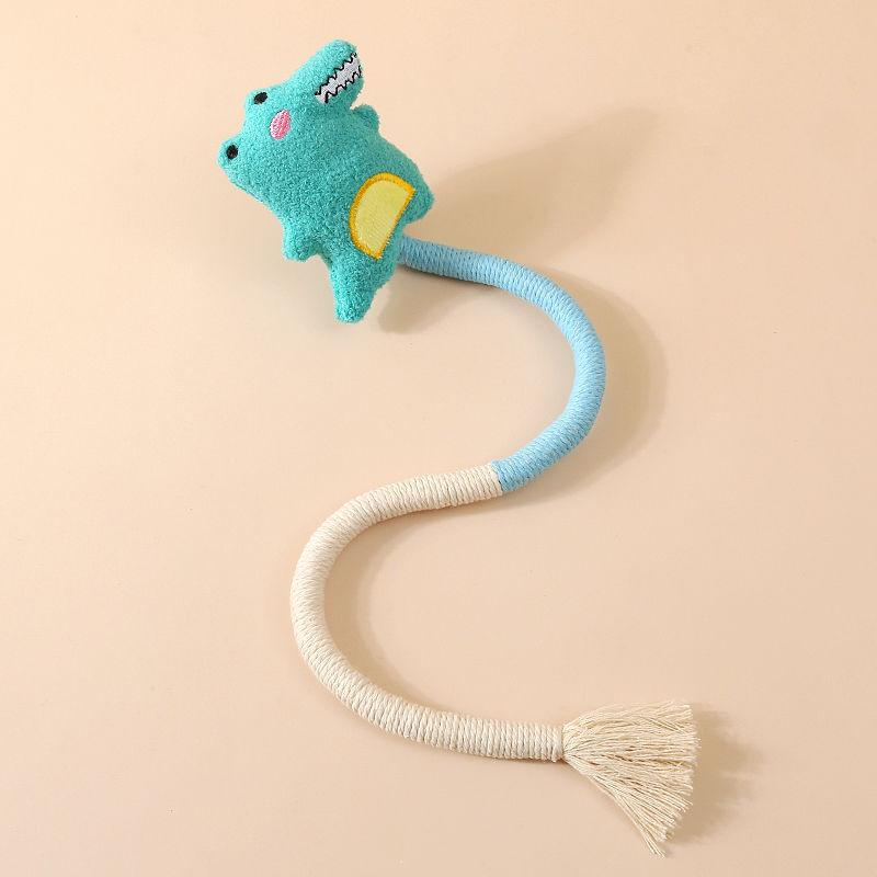 Cat Toys, Self-entertainment, Biting Rope, Cat Teaser, Durable, Teething and Cleaning Toys for Young Cats