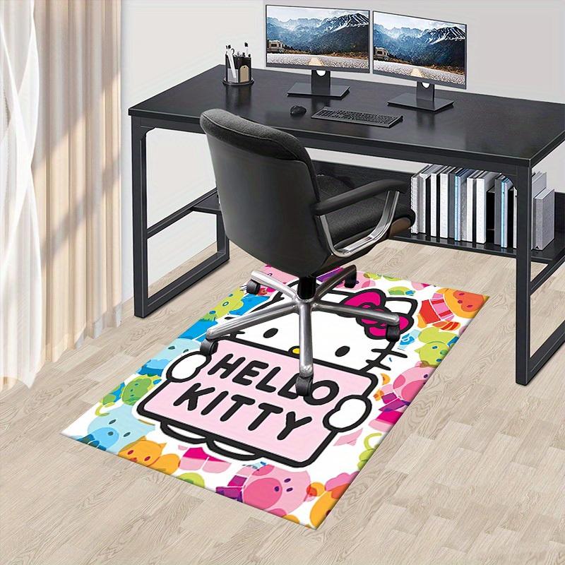 

1pc Sanrio HelloKitty Soft Printed Area Rug, Office Carpet, Under Chair Protector Blanket for Bathroom, Living Room, Bedroom, 75x90cm
