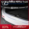 2026 Hot Interior Stickers 1Pcs Transparent Car Trunk Badge Protective Sticker Auto Goods For GX460 CT200H ES Fsport GS GX