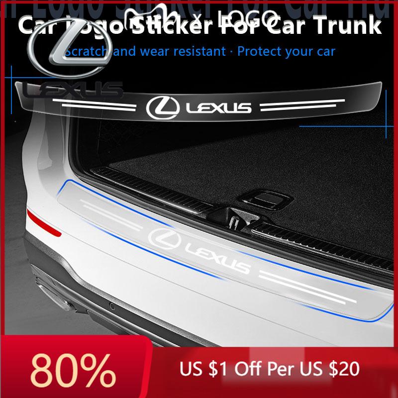2026 Hot Interior Stickers 1Pcs Transparent Car Trunk Badge Protective Sticker Auto Goods For Lexus GX460 CT200H ES Fsport GS GX