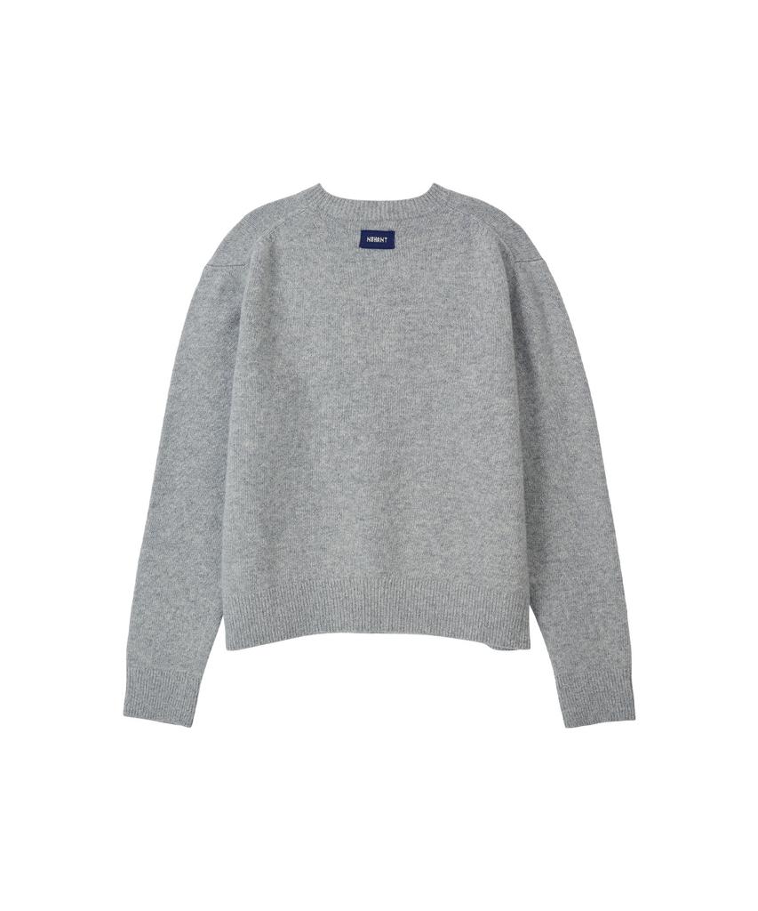 NOHANT Essential Cashmere Knit Sweater Gray