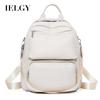 IELGY Solid Color Commuter Backpack, Spring and Summer Fashionable Large-capacity Student Backpack