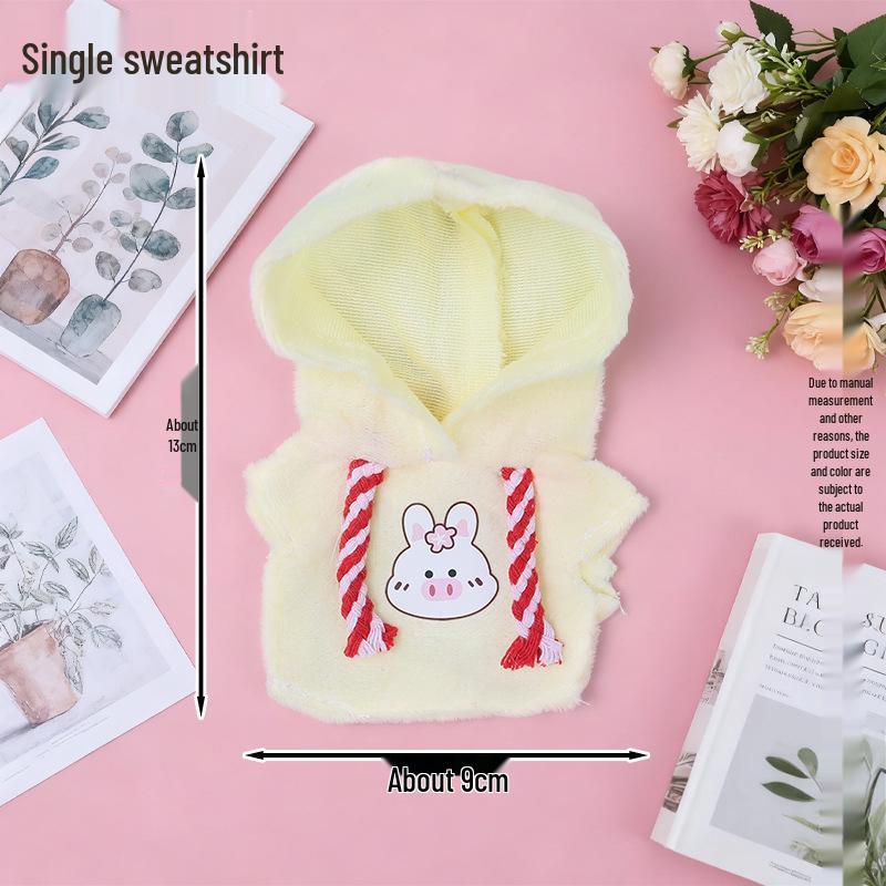 Blush Dog Plush Keychain Sweatshirt Doll Ornament Gift