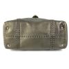 Fendi Selleria Stitch Tote Bag Flap Hand Bag Leather Metallic Gold Based