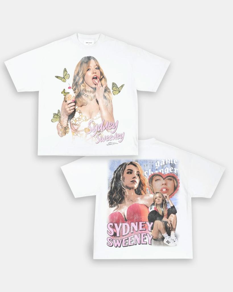 Y2k Street Hip Hop Kurzarm Harajuku Männlich Weiblich Hochwertige Kleidung T-ShirtSYDNEY SWEENEY Print T-Shirts Männer Frauen Übergroß