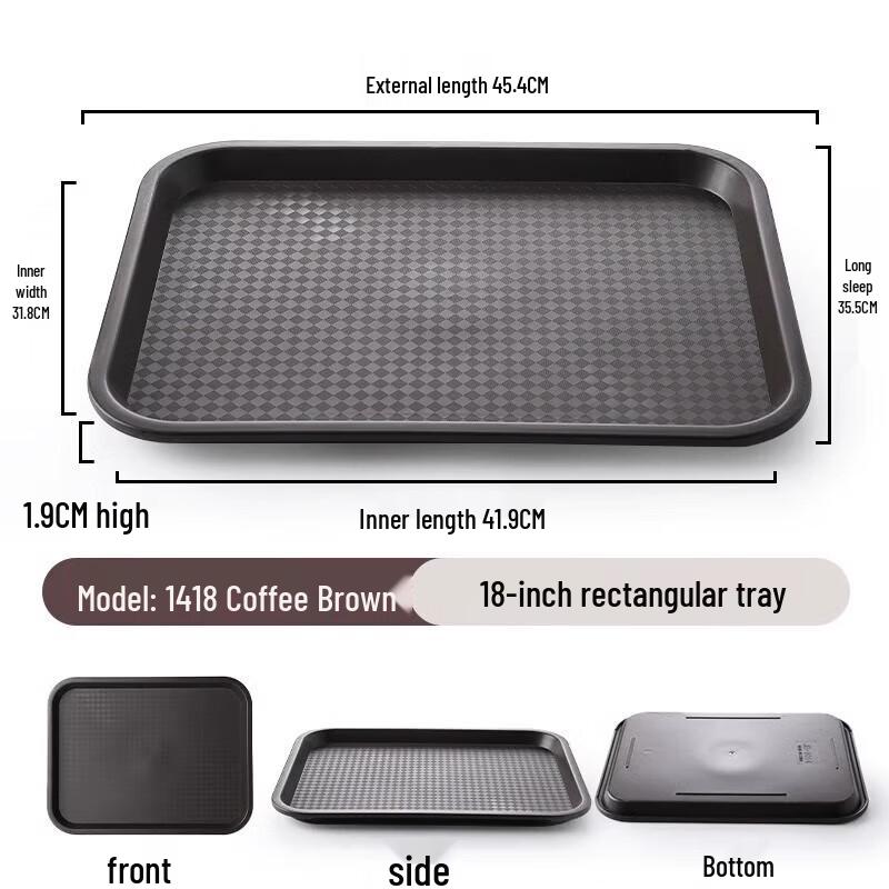 Commercial Rectangular Plastic Fast Food Tray