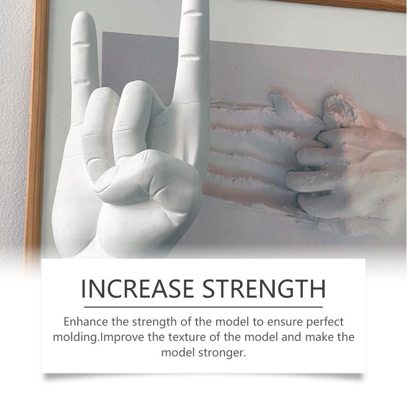 3D Hand Casting Kit for Lovers DIY Memorial Plaster Hand Mold Valentine Gift for Couples Sculpture Souvenir Craft