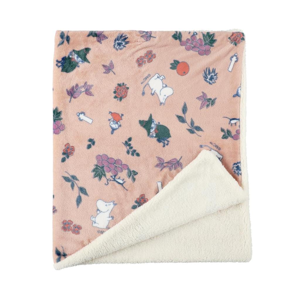 Friends Hill Moomin 3-Way Cape with Boa, Fruit Garden, Pink, BW-247-480