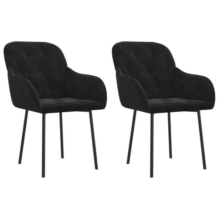 VidaXL 2x Chaises de Salle à Manger Sièges de Cuisine Fauteuils de Salle à Manger Chaises à Dîner Meubles de Cuisine 344851