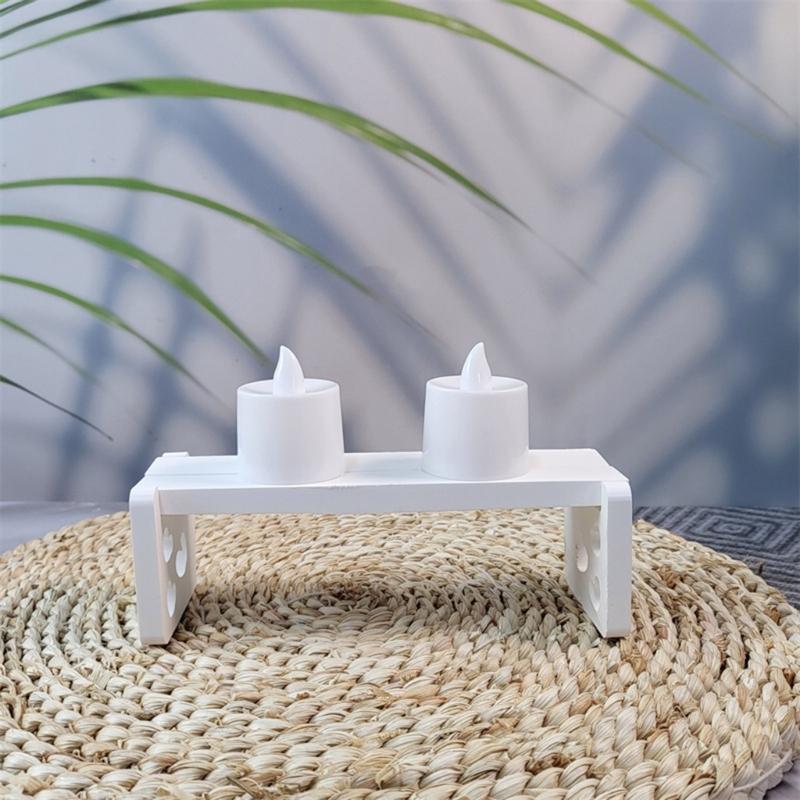 Bench Shaped Candle Holder Molds Bench Candlesticks Molds for Making Candle Holder Gypsum Decorations Christmas Gift