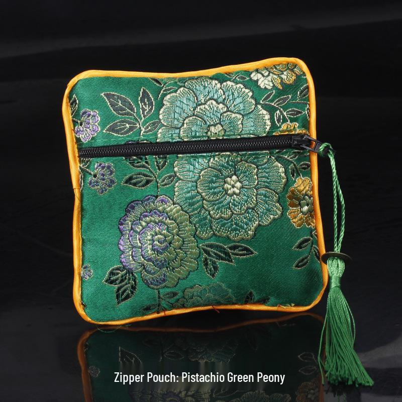 Chinese Osmanthus Embroidered Silk Brocade Sachet - Ethnic Style