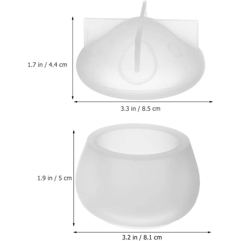 Mushroom Jar Resin Mold Silicone Epoxy Mold Jar Mold With Lid Epoxy Resin Casting Diy Storage Container For Jewelry Candy Craft