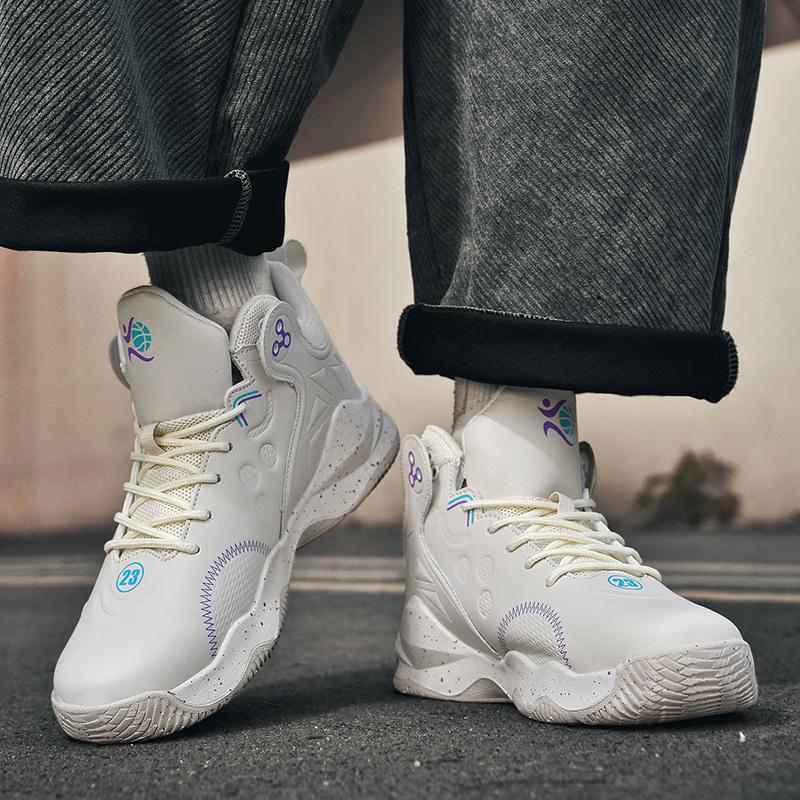 Fashion Men Basketball Shoes Cushioned Sneakers Fashion Train Athlete High Quality Sports Shoes Light Casual High Top Sneakers 36-45