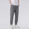 Summer New Cool Ice Silk Casual Trousers Boys Loose Men's Sports Tied Feet Youth Sweatpants Tide