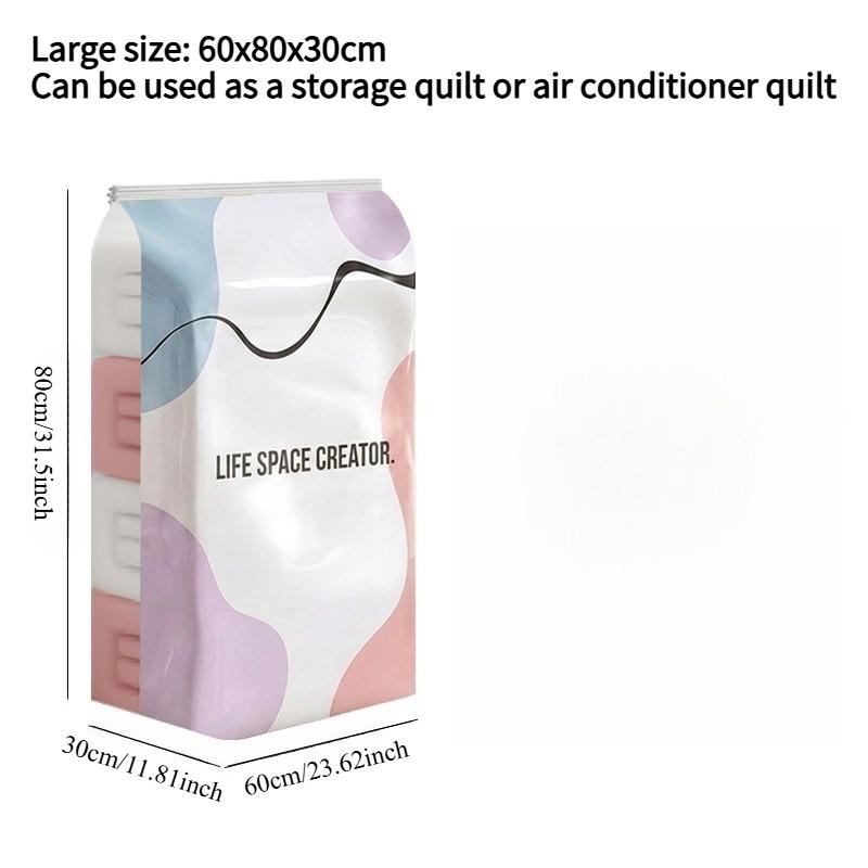 1PC Vacuum Compression Bag Free Air Extraction Storage Clothes Quilt Three-dimensional Thickened Large Capacity Luggage Press Sealed Storage Bag