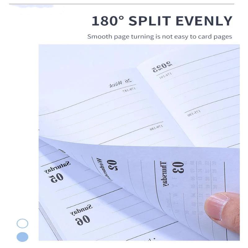 2026 Planificator Englez A7 Mini Portabil de Buzunar Program Zilnic 60 Foi 120 Pagini Subțire Calendar Săptămânal Jurnal Agendă