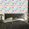 Beautiful colorful hearts wallpaper for living room and bedroom 50x1000