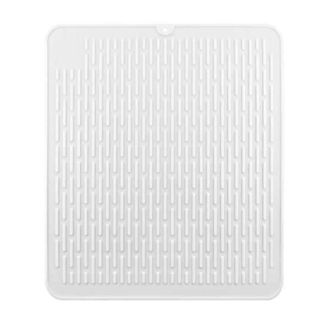 

Силиконовый коврик для сушки посуды, коврик для столешницы, нескользящий коврик для раковины, коврик для сушки посуды, большой термостойкий подстаканник для кухни 45x40 cm&Rectangular белый