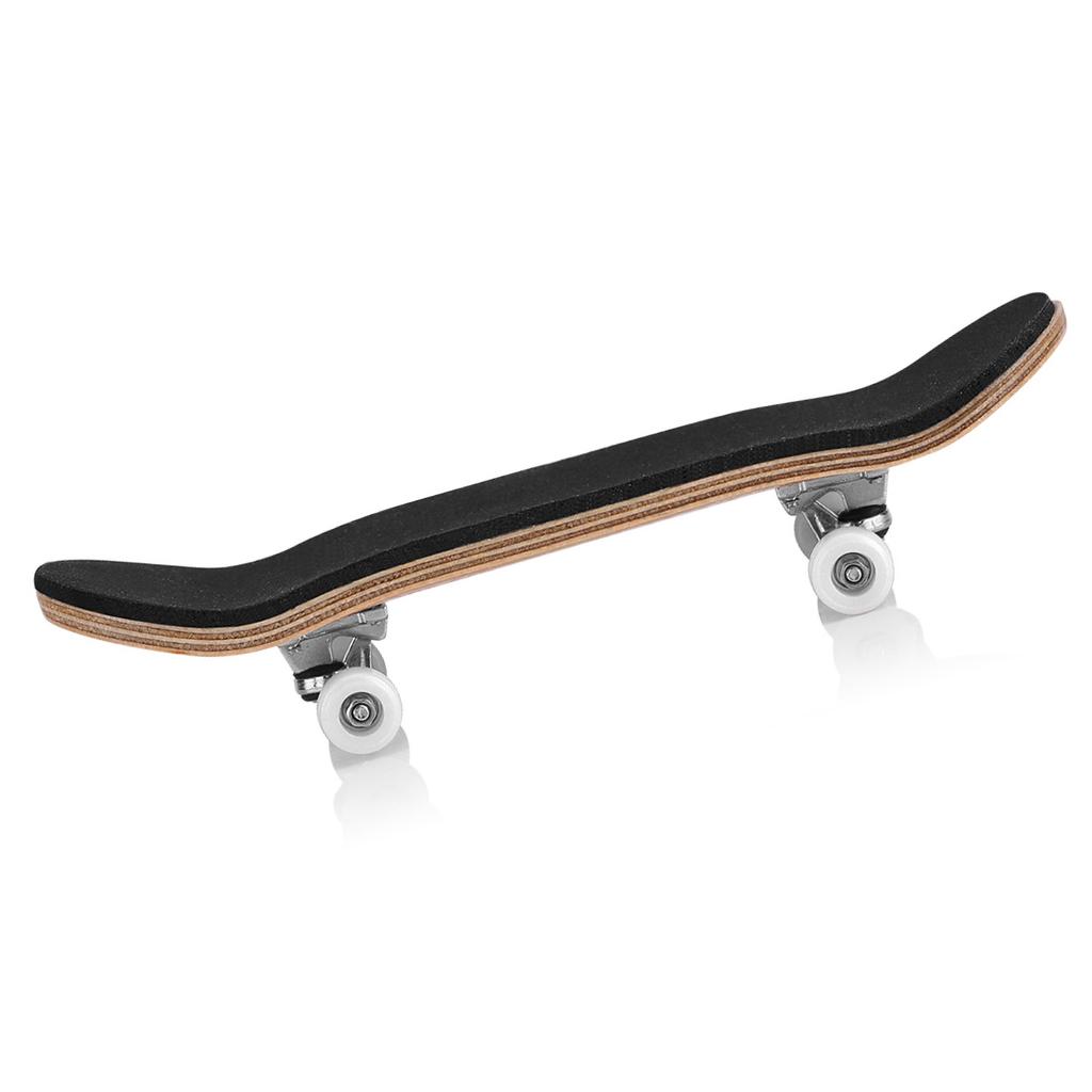 1Pc Maple Wooden Alloy Fingerboard Finger Skateboards With Box Reduce Pressure Kids Gifts