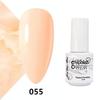 GELPOLISH Nail Art Set: Base, Top Coat, Transparent & White Gel Polishes