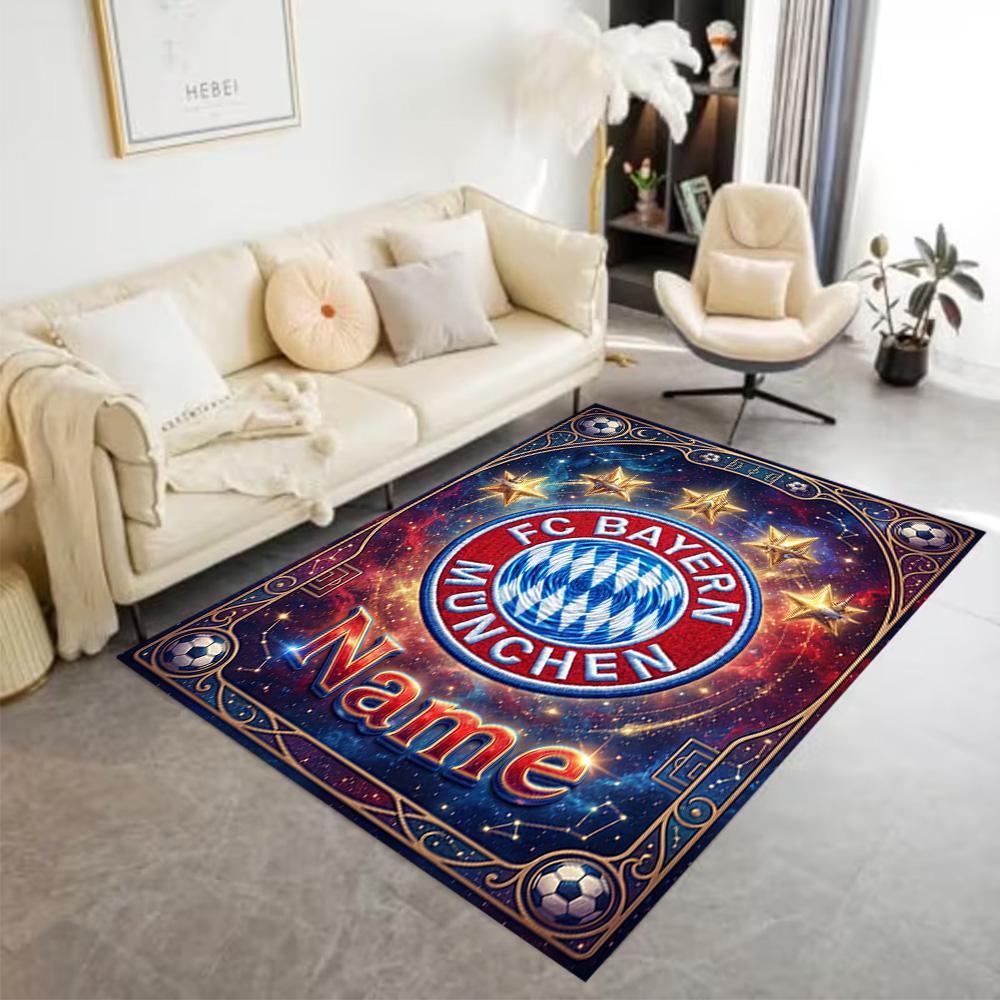 Bayern Munich Galaxy Artwork Carpet Suitable for Playrooms Game Room Dormitory Balcony Antislip Carpet Anime Office Decor