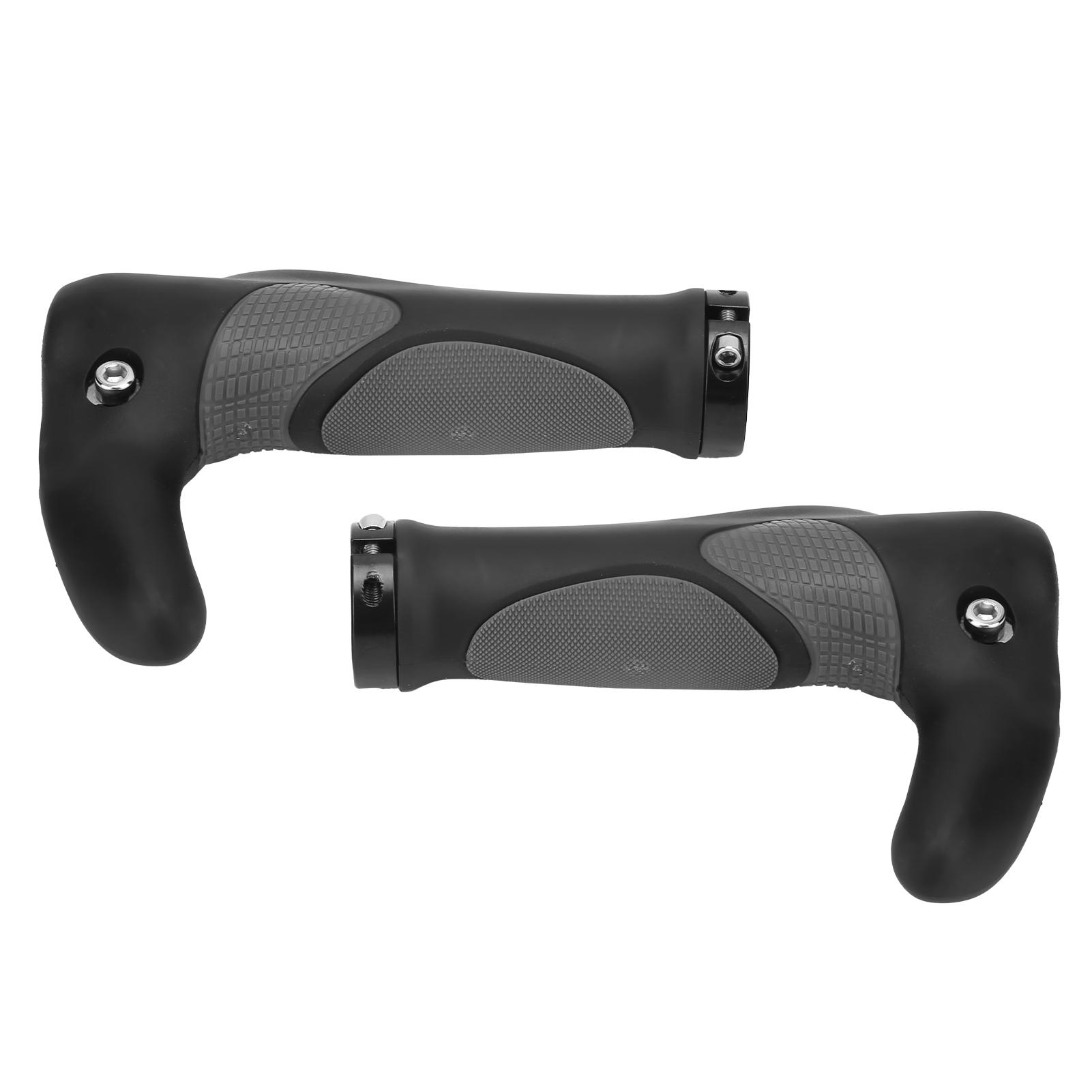 1 Pair Mountain Bike Handlebar Cover Nonslip Handle Grip Bar Rubber Horn Bicycle Grips