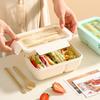 Microwaveable Bento Box for Office Workers and Students - Ideal for Light Meals and Fat Loss, Divided Lunchbox Design