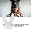 Halloween Bunny Mask Half Face Rozkošný králičí cosplay maska ​​jako doplněk pro párty potřeby