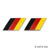 A Pair Of Metal National Flag Color Car Decoration Stickers For MINI VW, Peugeot, Fiat Car Fender Modification Accessories Zf7