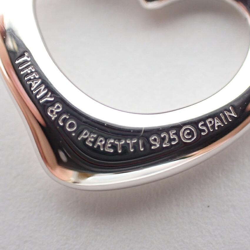 [Used] TIFFANY/Tiffany 925 Open Heart Pendant/Necklace/j28-35