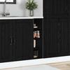 Kitchen Base Cabinet Black Oak Effect 20 x 44.5 x 81.5 cm
