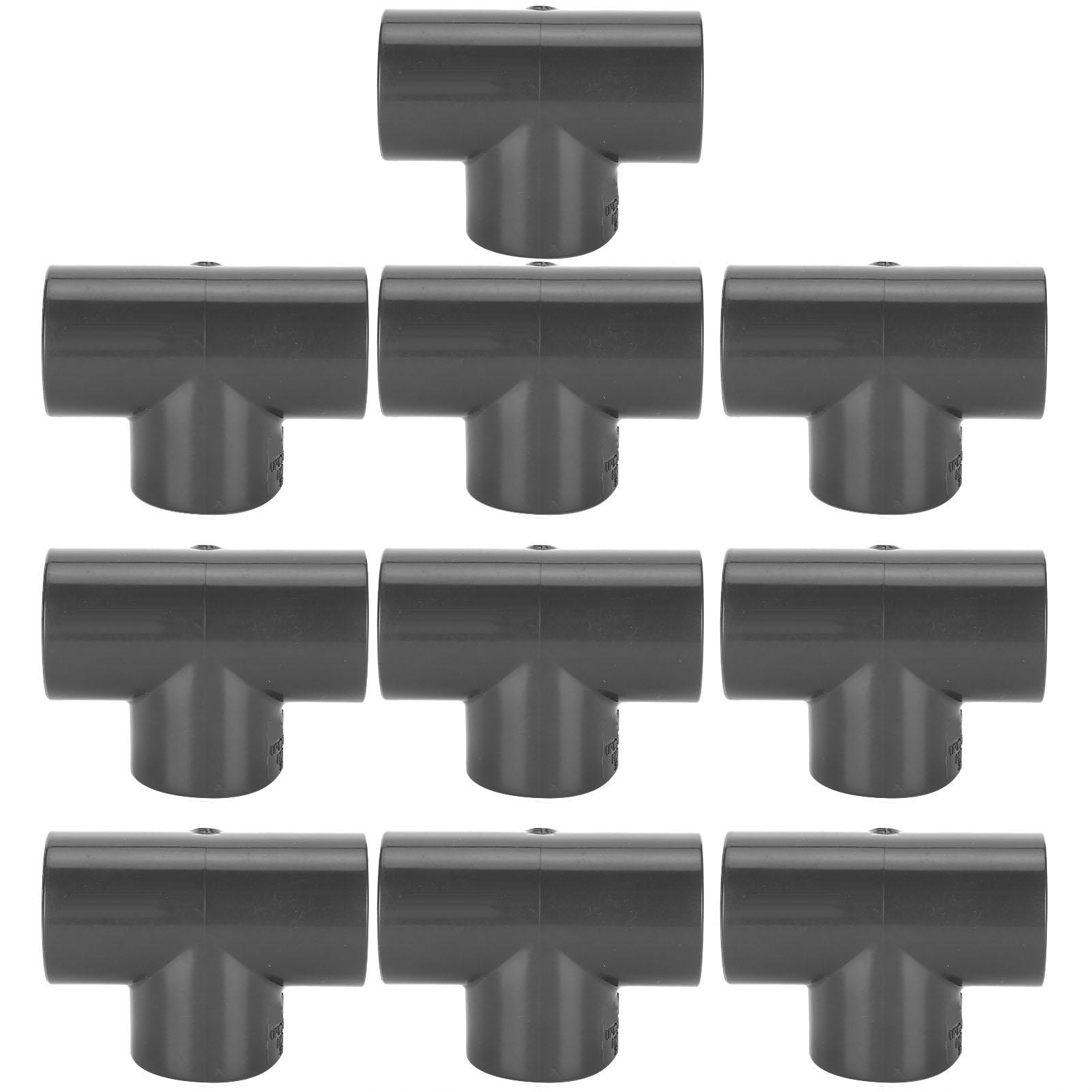 

10Pcs TShape Joint Connector Water Pipe Coupler 3Way Tube Fittings Fish Tank Accessory(T Shape 10 Set 20mm) 20mm / 0.79in