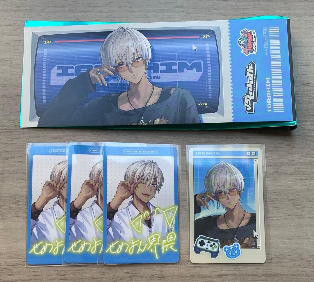 [USED] Nijisanji VS Semeyon Photo-style Card Bonus Ticket-style Card Ibrahim