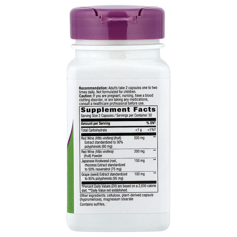 Resveratrol, 60 Vegan Capsules