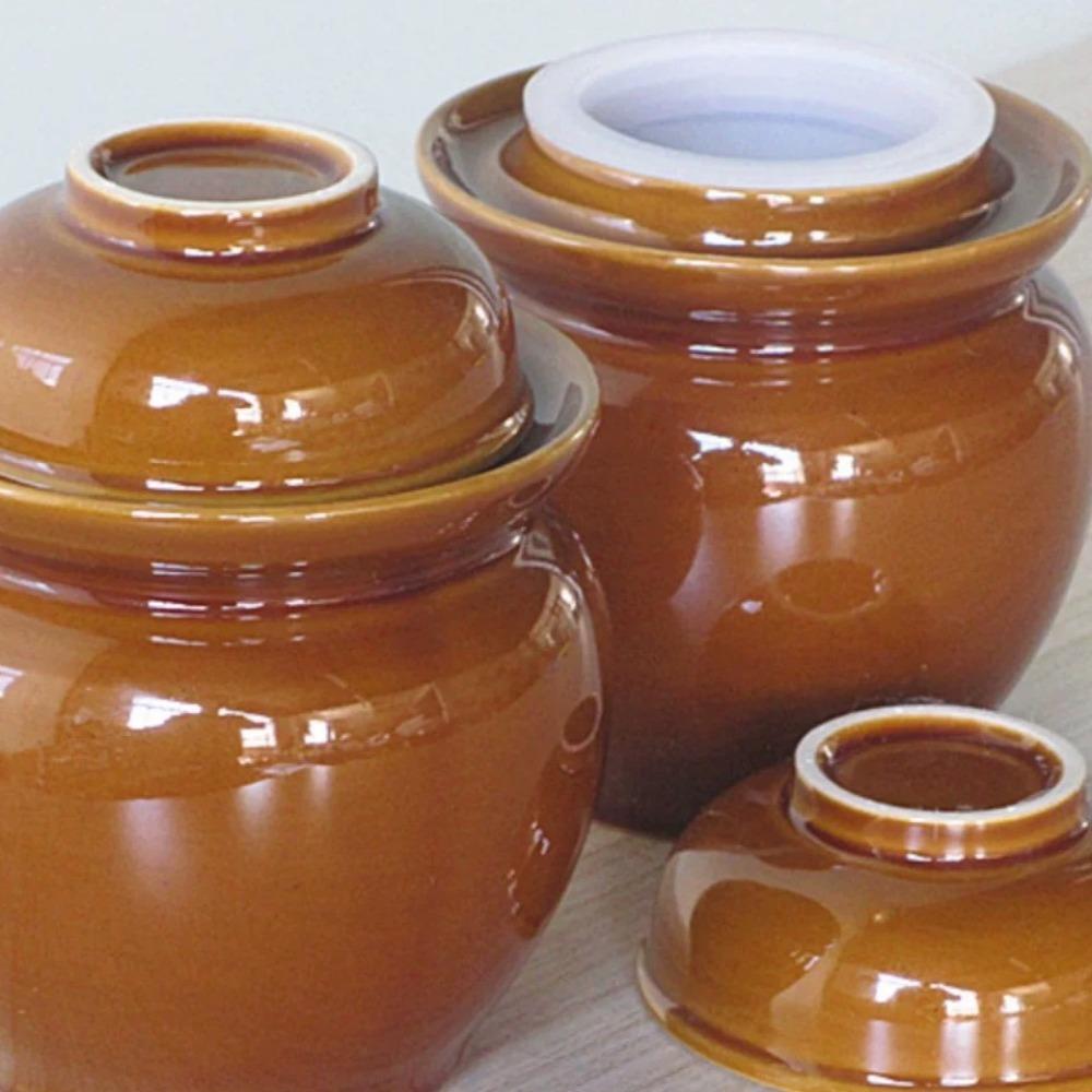 Old-fashioned Pickle Jar Ceramic Sauerkraut Storage Pot Collection Food Pickling Container Kimchi