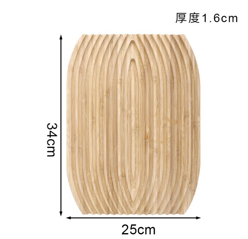 Wooden Dinner Plate Bread Pan Dim Sum Plate Pizza Plates Cake Pan Tea Tray Dessert Plates Fruit Dish Snack Tray Storage Trays