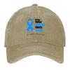 Diabetes Awareness Survivor Fighter Cancer Awareness Month Ribbon Baseball Cap tea Hat Anime Kids Hat Womens Beach Unisex