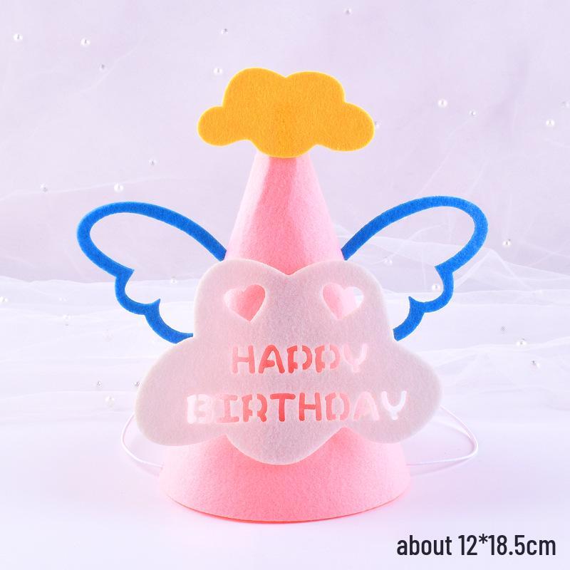 First Birthday Baby Party Hats & Glasses Set - Festive Cake Decoration & Theme Props