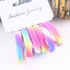 6Pcs/Set High Elasticity Printed Scrunchie Women Girls Children Elastic Hair Rubber Bands Accessories Tie Hair Rope Ring Holder