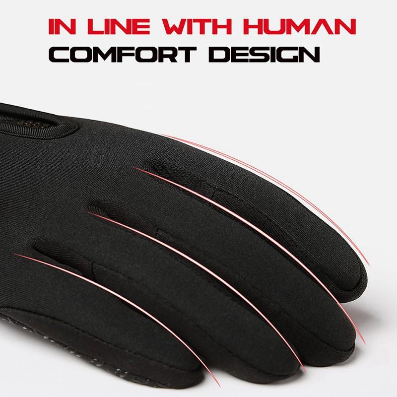 Touchscreen unisex invernale termico caldo ciclismo bicicletta bici sci campeggio esterno escursionismo guanti da moto sport dito intero