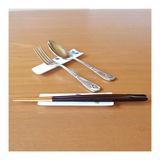 Spoon Rest, Fork Rest, Chopstick Rest Set of 3, Ceramic, Stylish, Arita Ware, Ippou Kiln, "Colorful Lemon" Slim Chopstick Rest, 8.3cm X 3.5cm X 1cm,