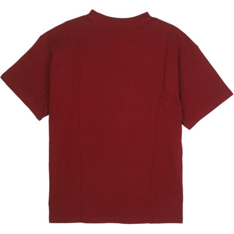 Nike Comfortable Ribbed Round Neck Basketball Short Sleeve T-Shirt With Letter And Number Print Men Tops Deep-Red FV8397-677